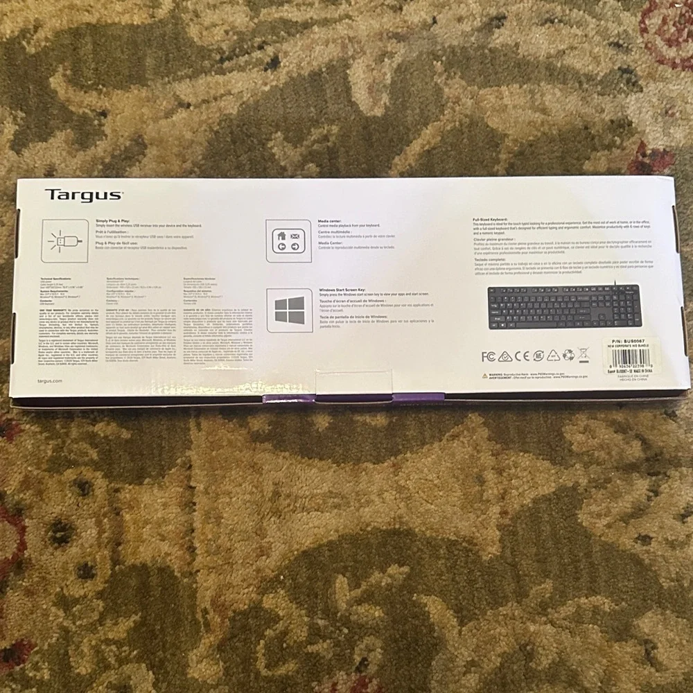 Targus Black USB Wired Keyboard